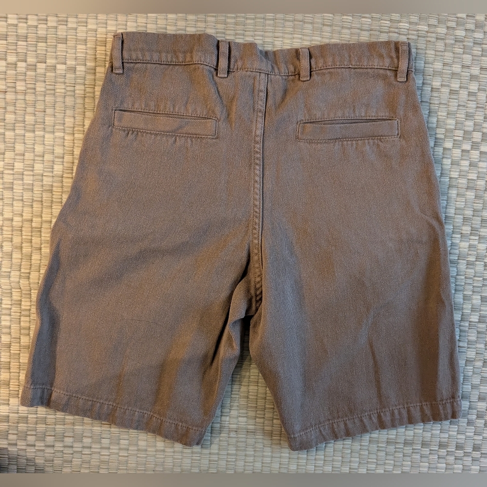Jungmaven Men's Flat Front Shorts — Taupe Brown - Picture 2 of 5